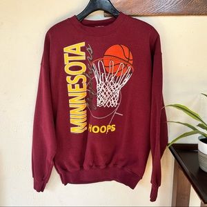 University of Minnesota Golden Gophers Basketball Crewneck Sweater